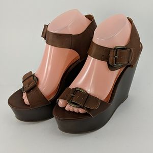 Madden Girl Woman's Anergy Wedge Sandal Sz 8M